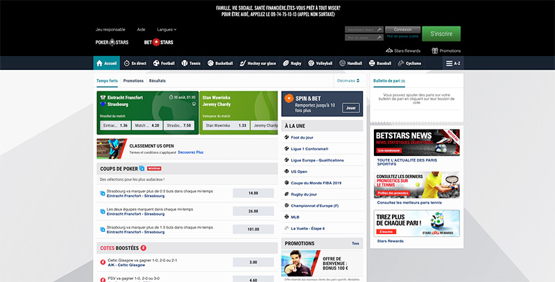 betstars accueil