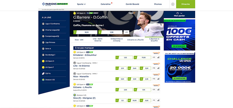 parions sport accueil